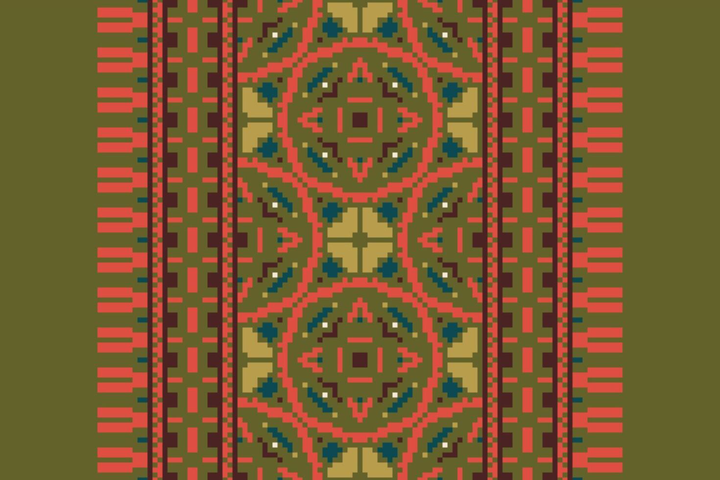 Dhoti Pants Pattern Seamless Bandana print silk Motif embroidery, Pixel Ikat embroidery Design for Print australian curtain pattern geometric pillow model kurti mughal flowers vector