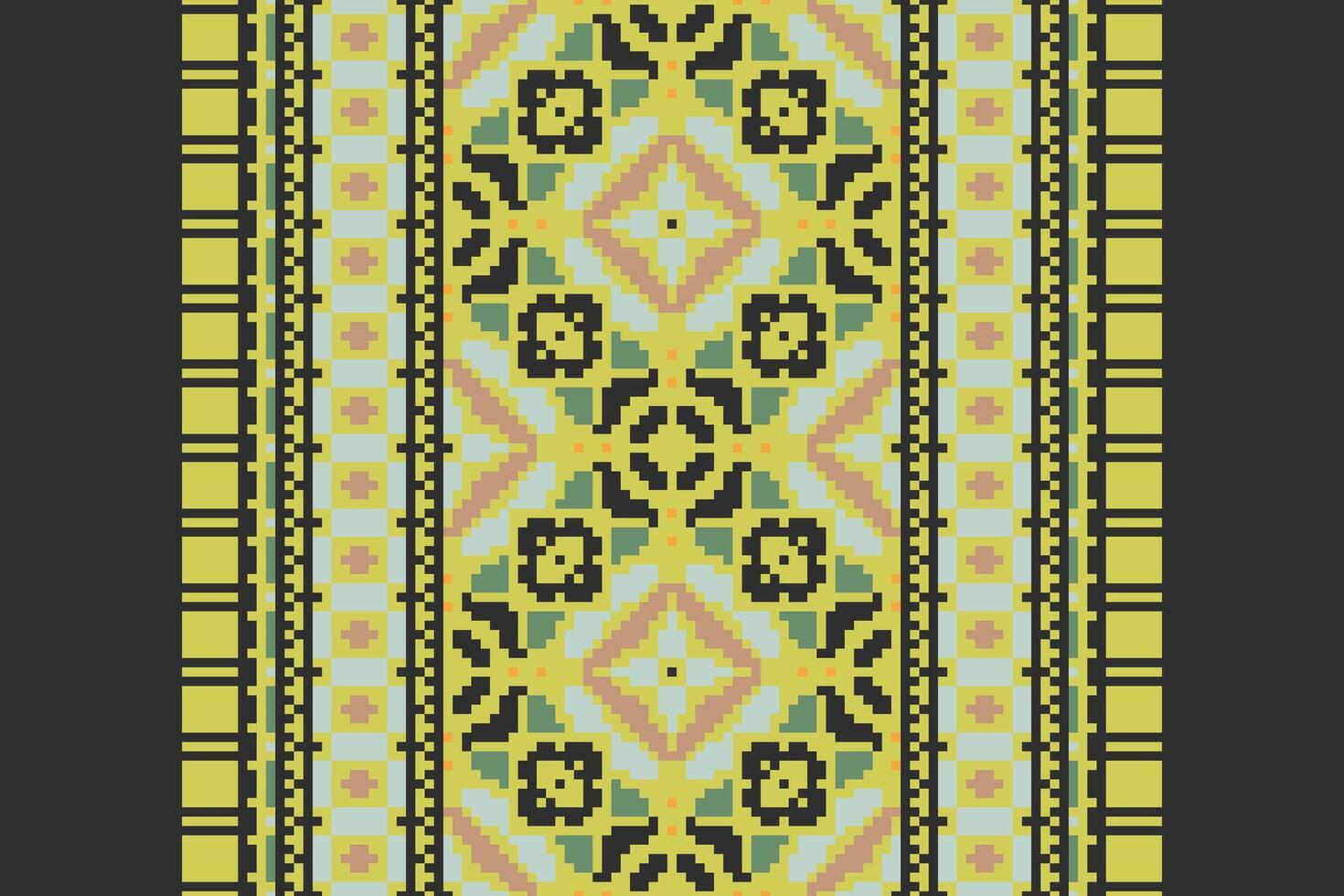 Dhoti Pants Pattern Seamless Australian aboriginal pattern Motif embroidery, Pixel Ikat embroidery Design for Print egyptian pattern tibetan mandala bandanna vector