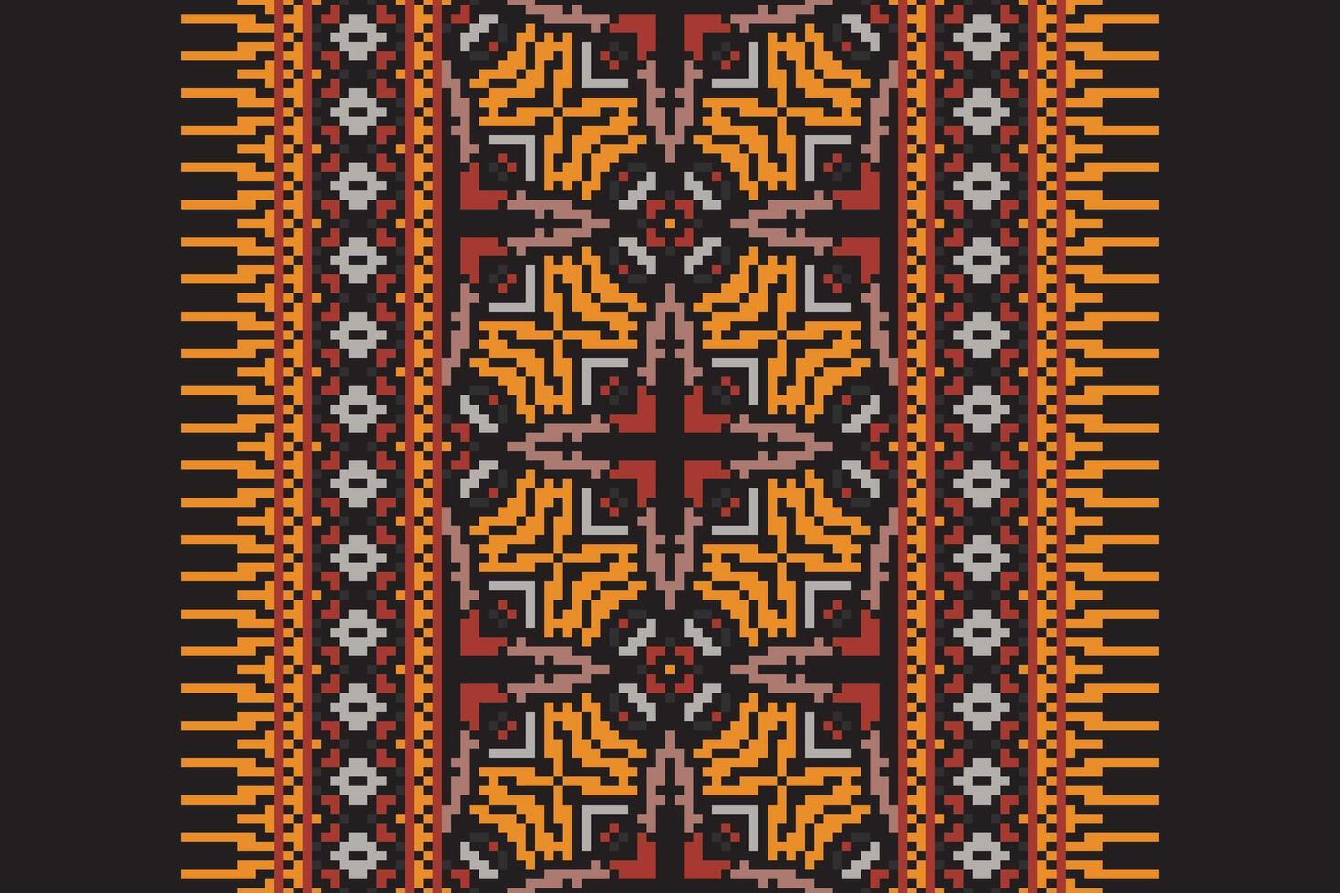 Dhoti Pants Pattern Seamless Mughal architecture Motif embroidery, Pixel Ikat embroidery Design for Print kurta pattern mughal motifs tapestry pattern floral repeat vector