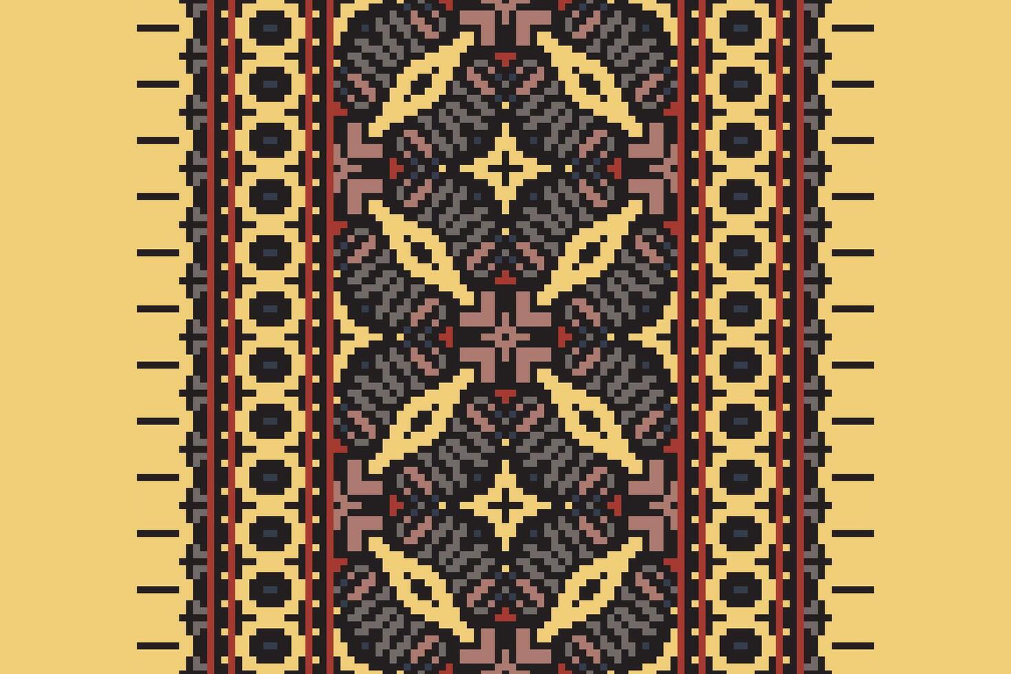 Dhoti Pants Pattern Seamless Mughal architecture Motif embroidery, Pixel Ikat embroidery Design for Print tie dyeing pillowcase sambal puri kurti mughal architecture vector