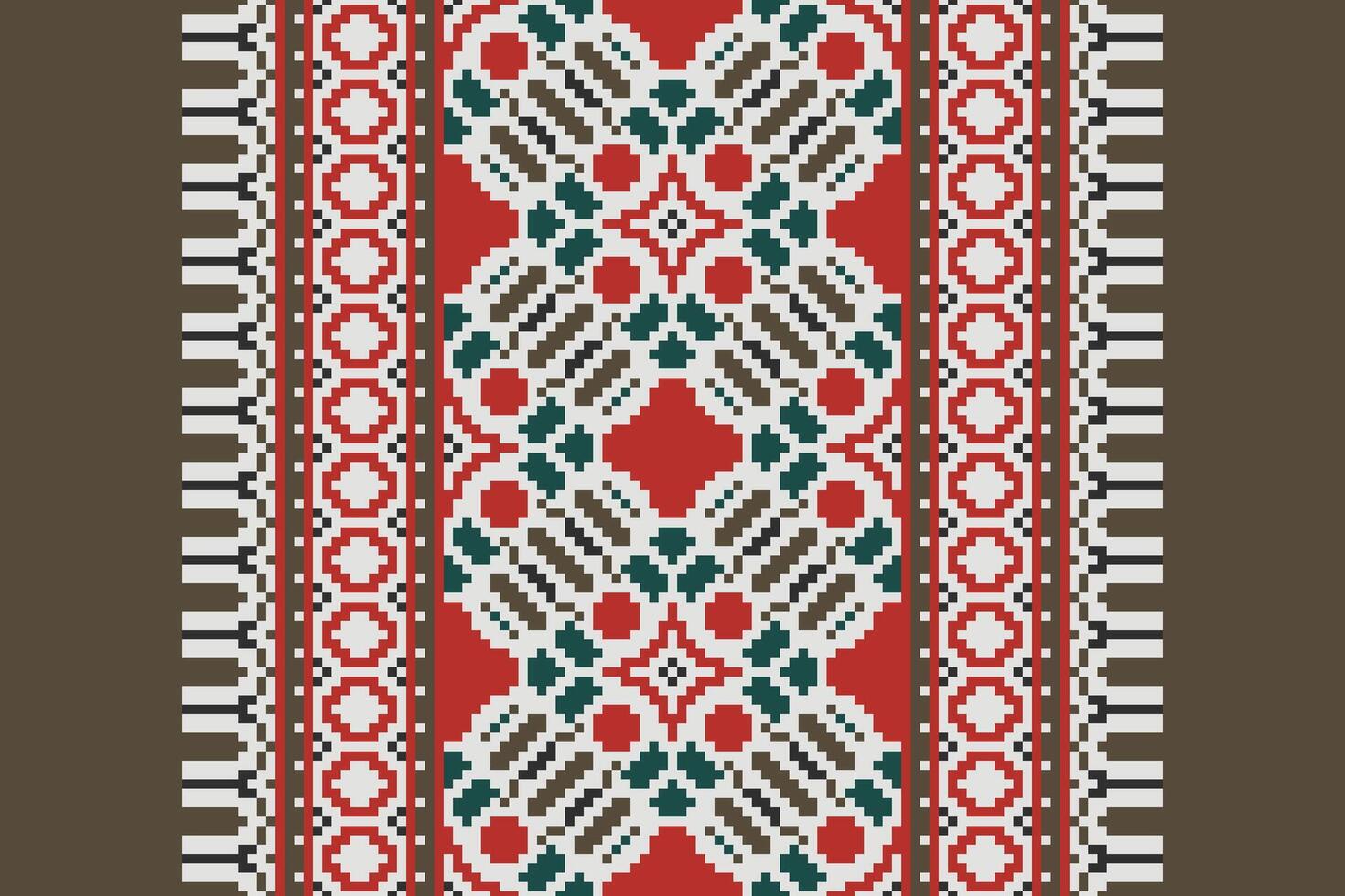Dhoti Pants Pattern Seamless Mughal architecture Motif embroidery, Pixel Ikat embroidery Design for Print pattern vintage flower folk navajo patchwork pattern vector