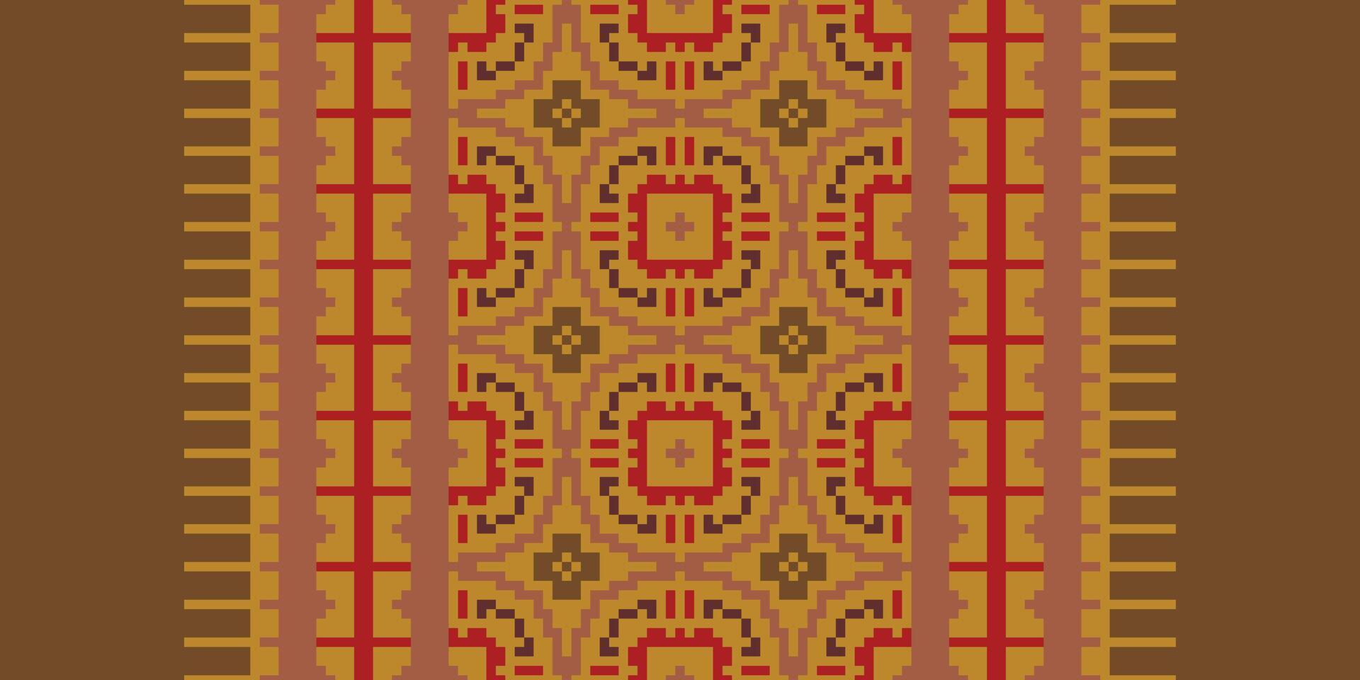 Tie dye Pattern Seamless Bandana print silk Motif embroidery, Pixel Ikat embroidery Design for Print scandinavian pattern saree ethnic nativity gypsy pattern vector