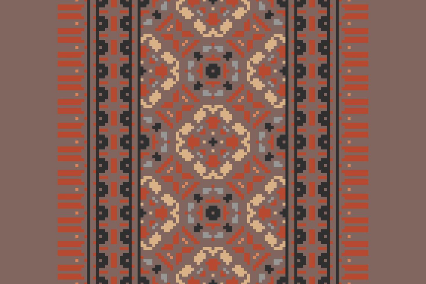 Dhoti Pants Pattern Seamless Scandinavian pattern Motif embroidery, Pixel Ikat embroidery Design for Print endless arabesque cloth dupatta shawl bandana print silk kurta men vector