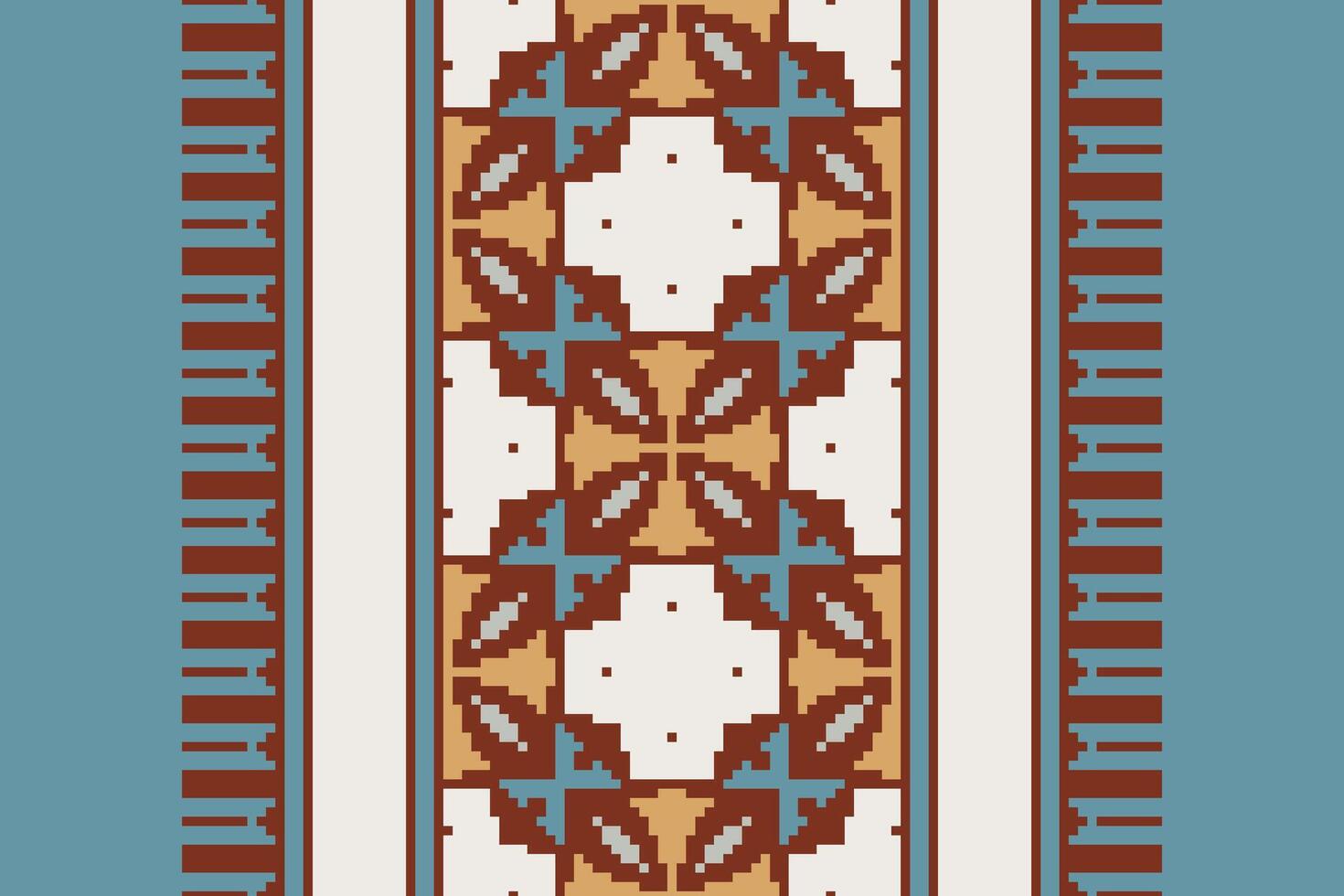 Dhoti Pants Pattern Seamless Scandinavian pattern Motif embroidery, Pixel Ikat embroidery Design for Print scandinavian pattern saree ethnic nativity gypsy pattern vector