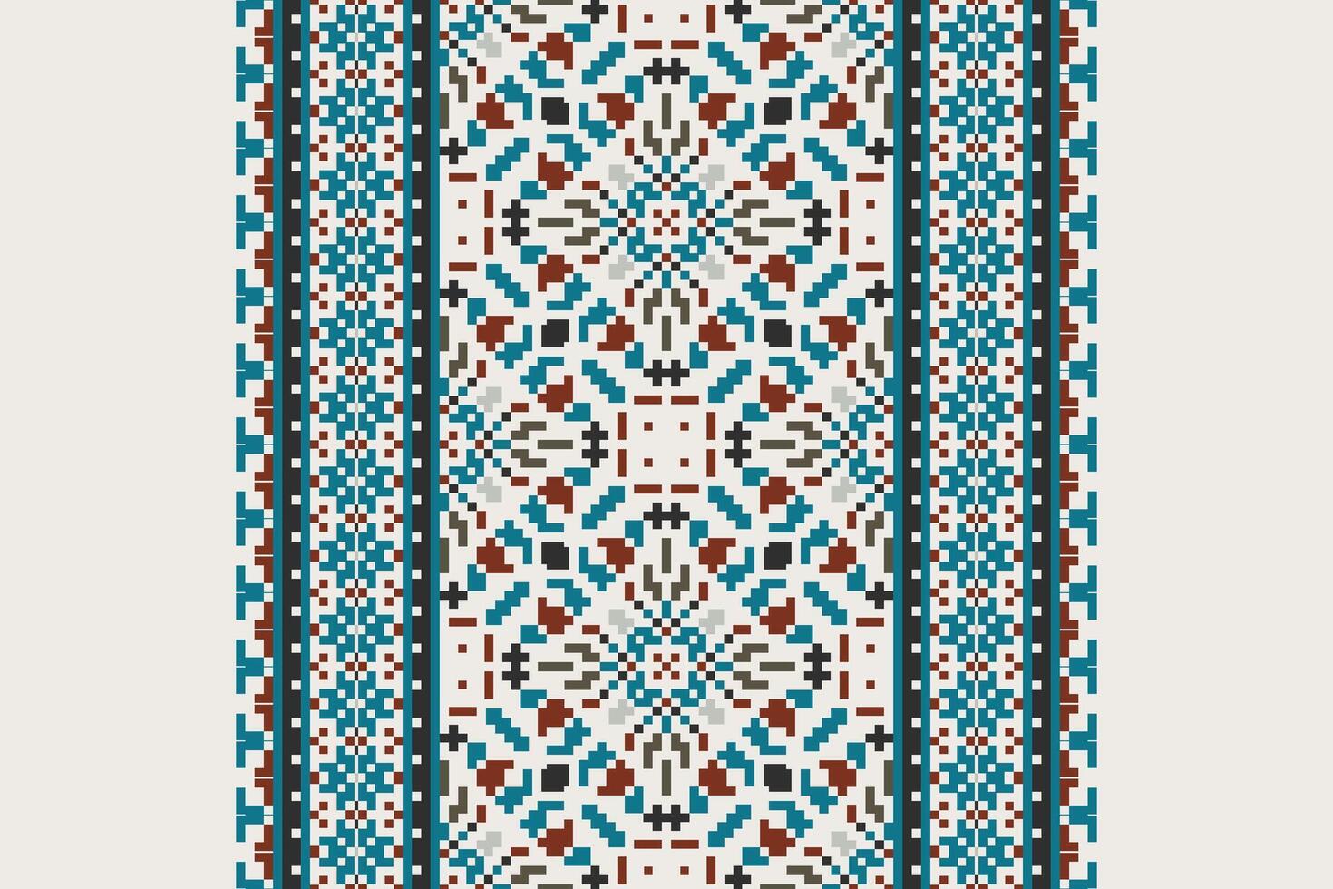 Dhoti Pants Pattern Seamless Scandinavian pattern Motif embroidery, Pixel Ikat embroidery Design for Print jacquard slavic pattern folklore pattern kente arabesque vector