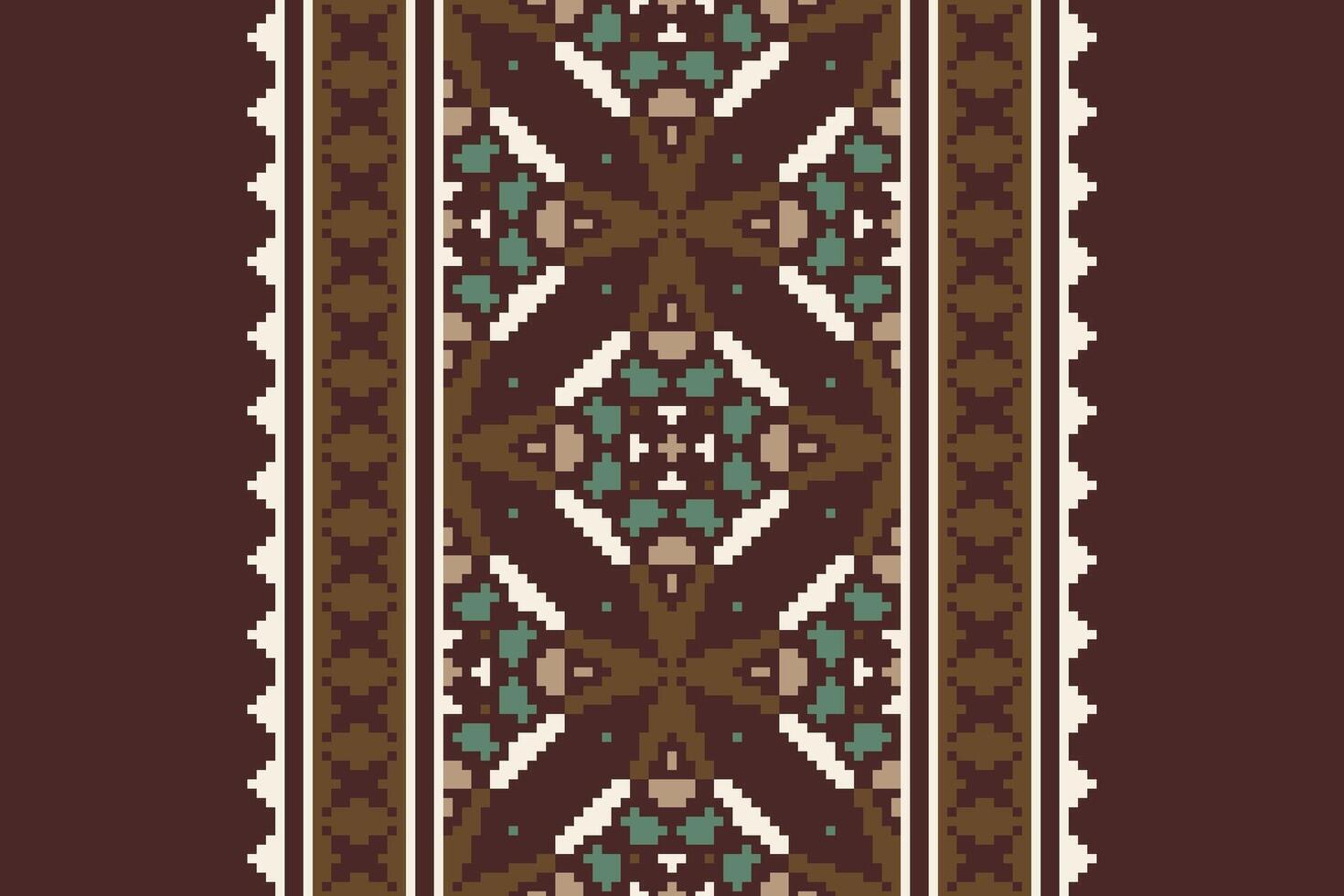Plazo pattern Seamless Native American, Motif embroidery, Pixel Ikat embroidery Design for Print scandinavian pattern saree ethnic nativity gypsy pattern vector