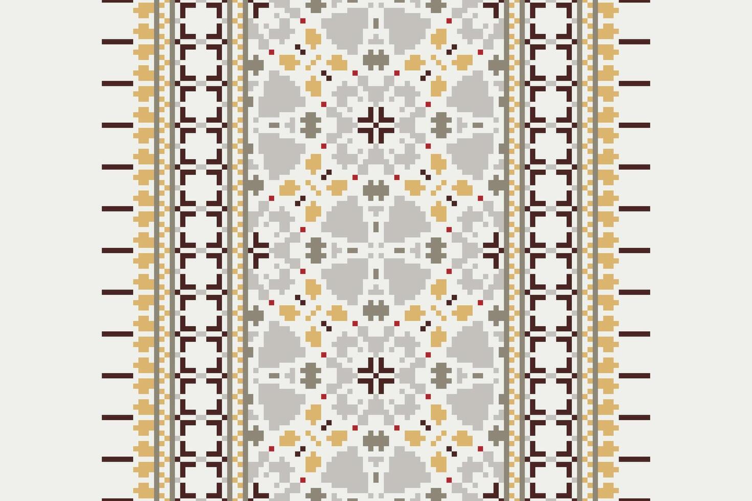 Plazo pattern Seamless Native American, Motif embroidery, Pixel Ikat embroidery Design for Print jacquard slavic pattern folklore pattern kente arabesque vector
