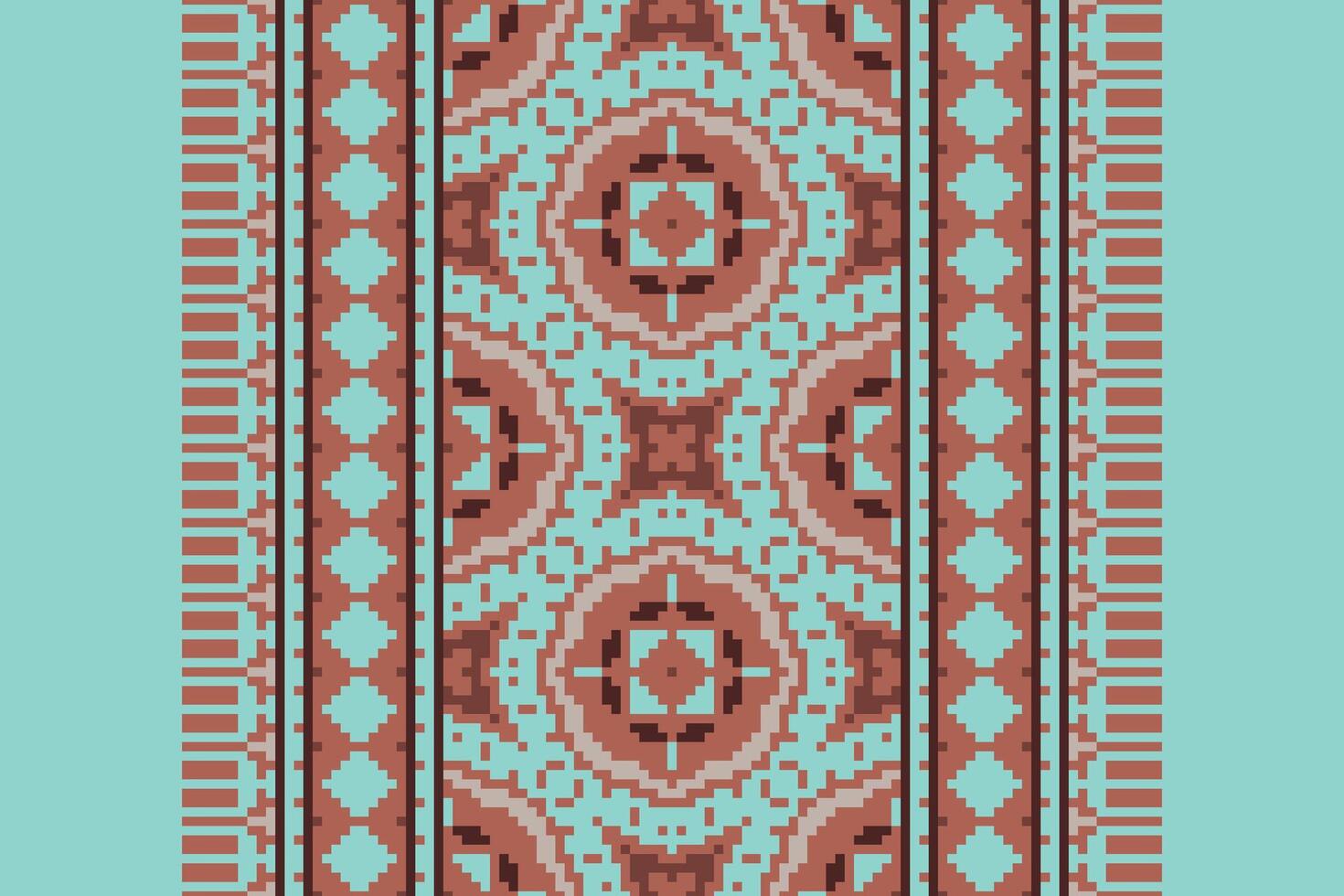 Plazo pattern Seamless Australian aboriginal pattern Motif embroidery, Pixel Ikat embroidery Design for Print indonesian batik motif embroidery native american kurta mughal design vector