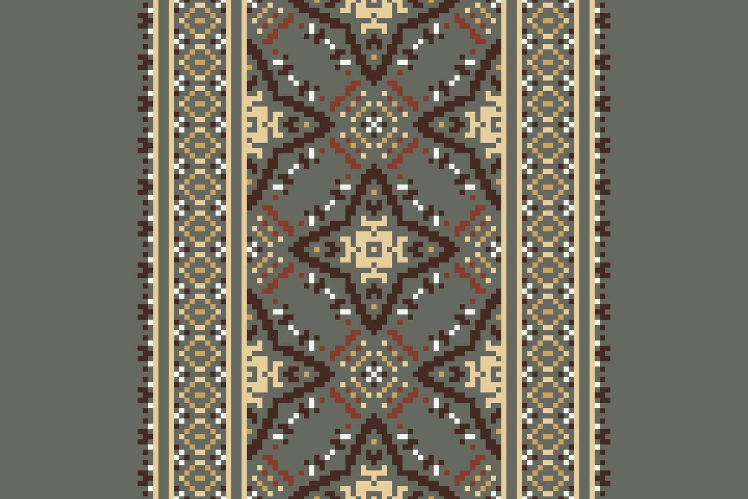 Plazo pattern Seamless Australian aboriginal pattern Motif embroidery, Pixel Ikat embroidery Design for Print scandinavian pattern saree ethnic nativity gypsy pattern vector