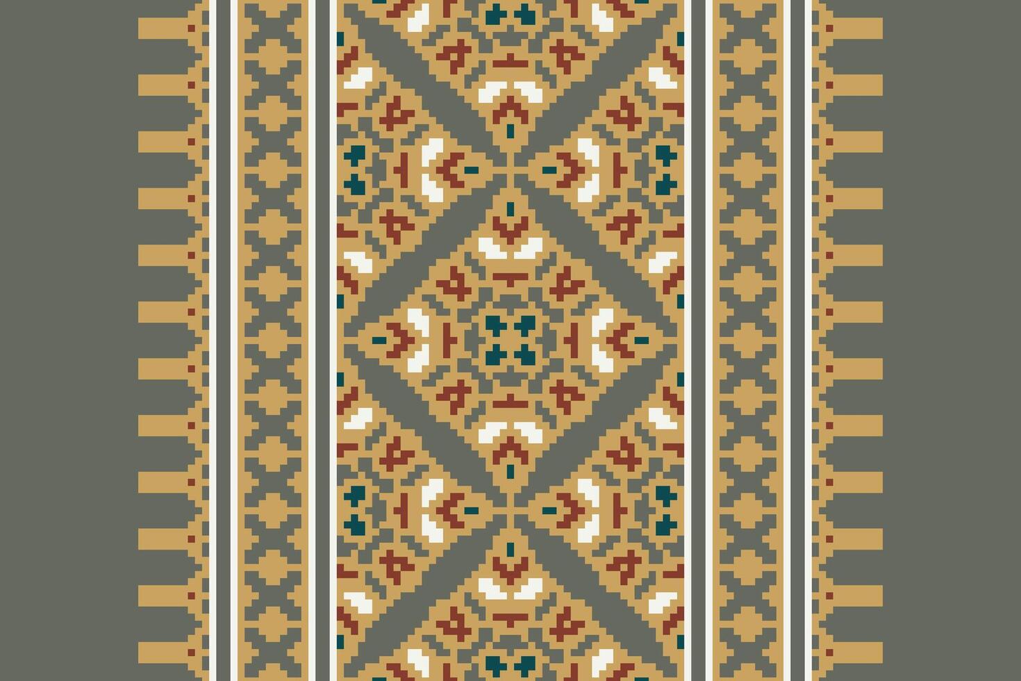 Plazo pattern Seamless Australian aboriginal pattern Motif embroidery, Pixel Ikat embroidery Design for Print jacquard slavic pattern folklore pattern kente arabesque vector