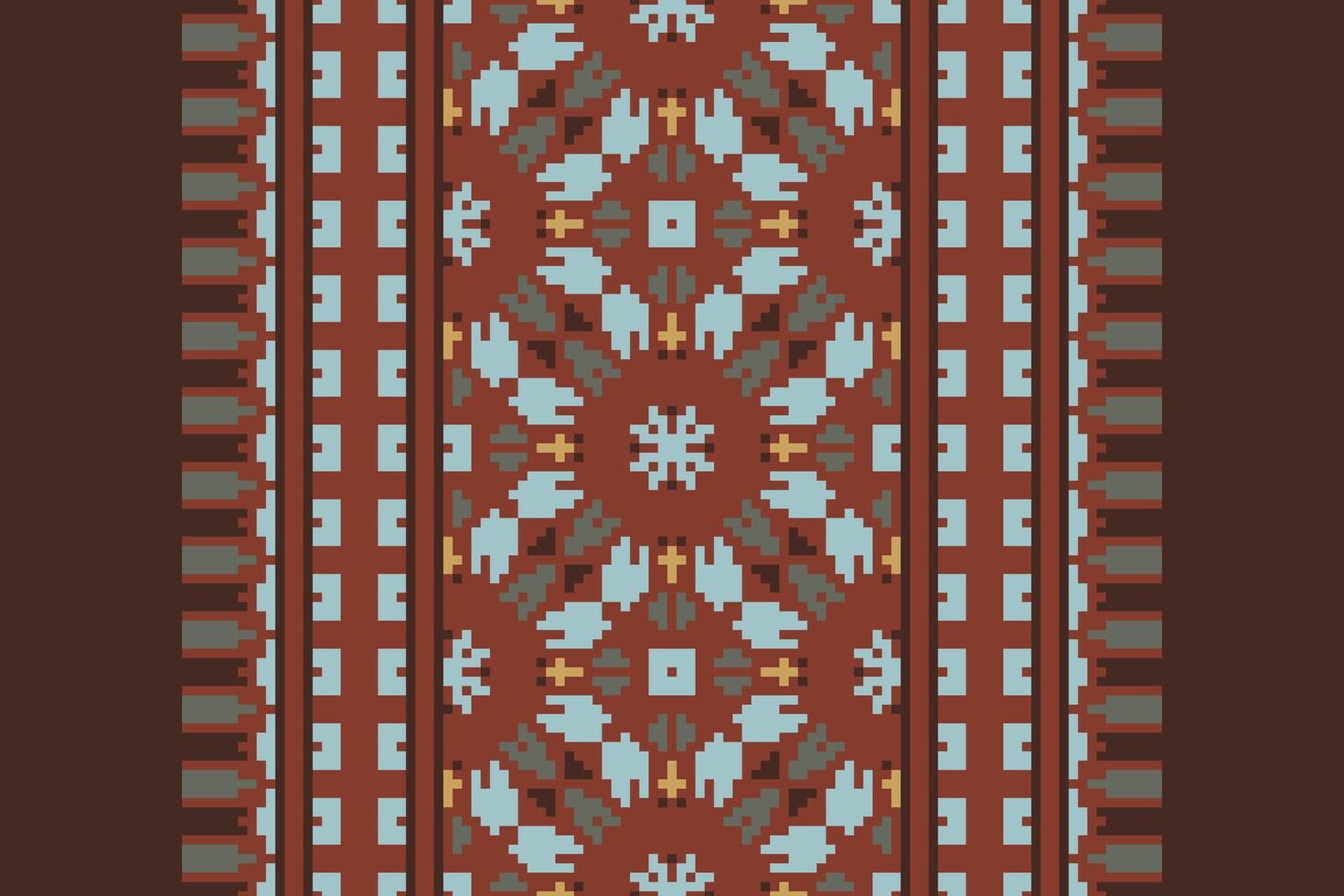 Plazo pattern Seamless Australian aboriginal pattern Motif embroidery, Pixel Ikat embroidery Design for Print tie dyeing pillowcase sambal puri kurti mughal architecture vector