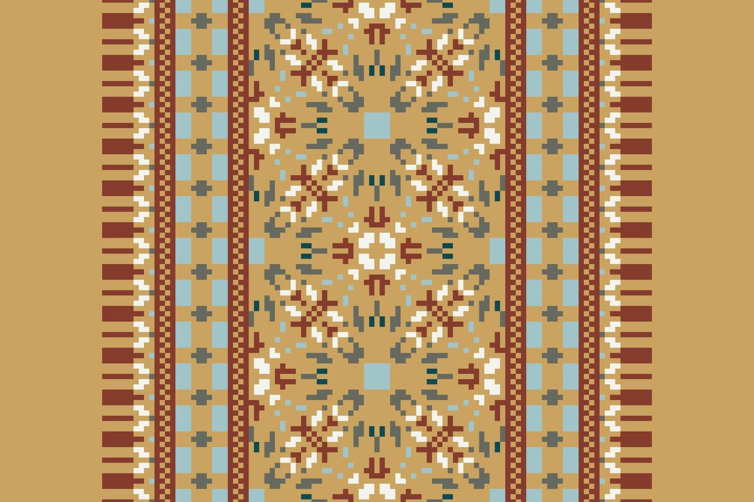 Plazo pattern Seamless Australian aboriginal pattern Motif embroidery, Pixel Ikat embroidery Design for Print border embroidery ancient egypt vector