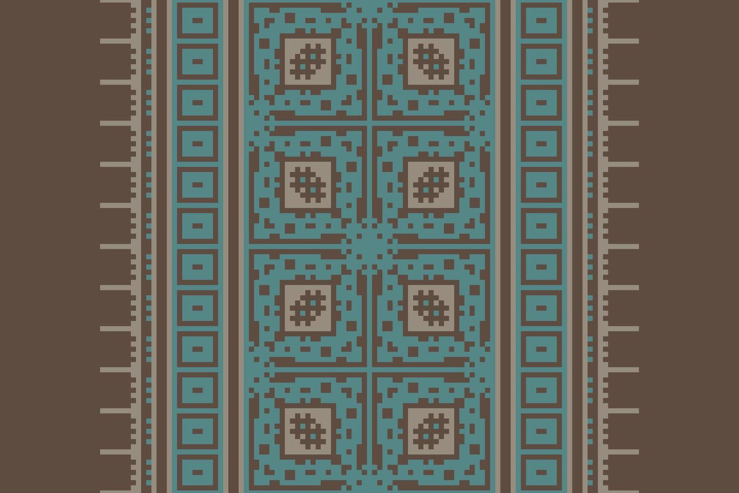 Plazo pattern Seamless Scandinavian pattern Motif embroidery, Pixel Ikat embroidery Design for Print indigenous art aboriginal art pattern floral kurti mughal border vector