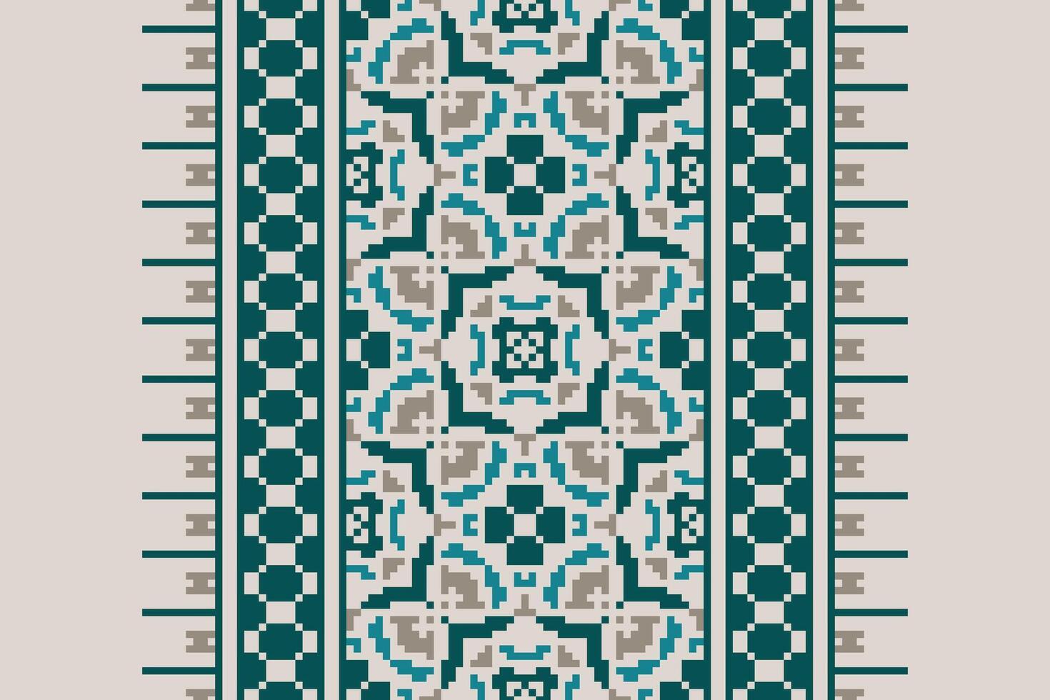 Plazo pattern Seamless Scandinavian pattern Motif embroidery, Pixel Ikat embroidery Design for Print scandinavian pattern saree ethnic nativity gypsy pattern vector