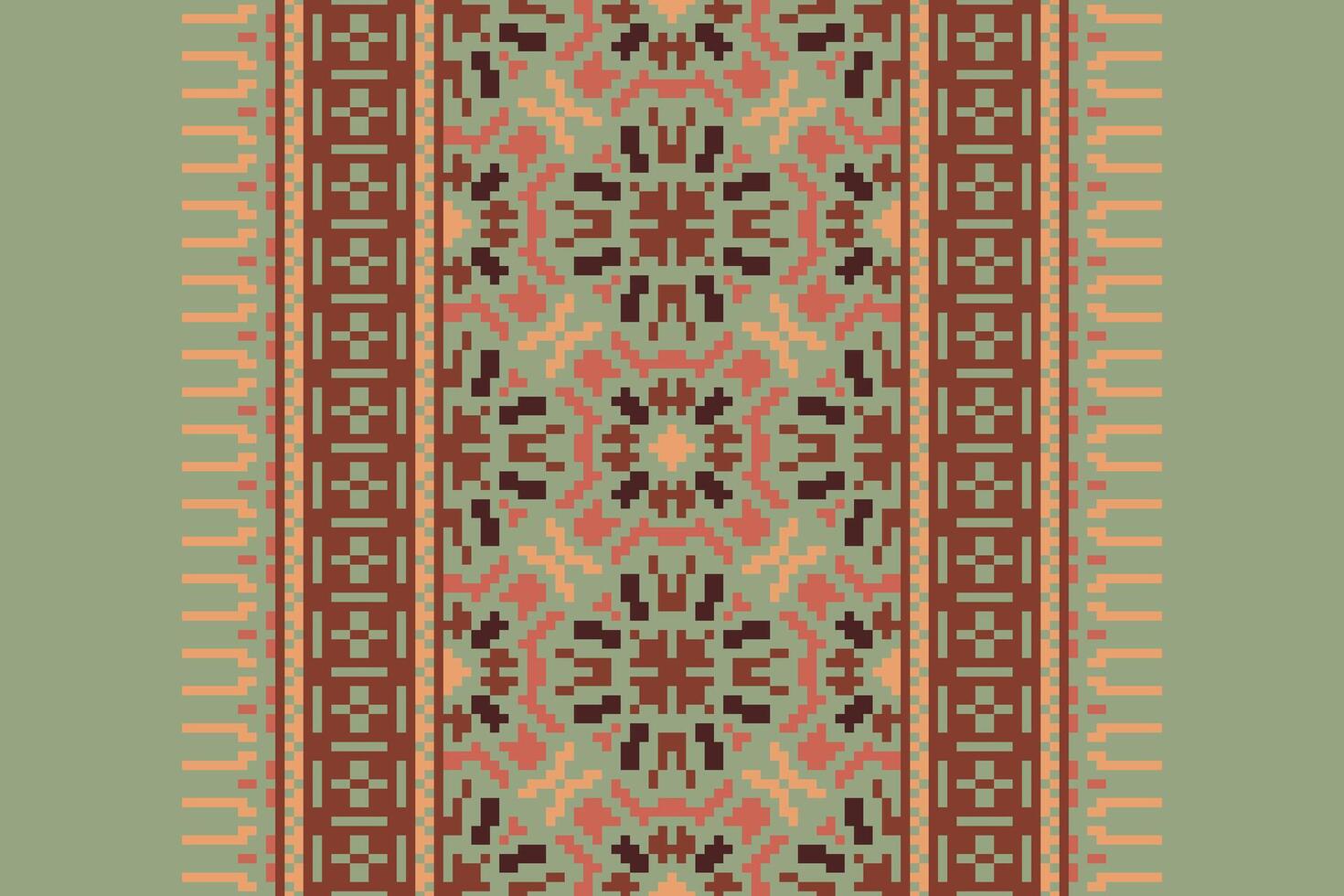 Banarasi Pattern Seamless Native American, Motif embroidery, Pixel Ikat embroidery Design for Print lace pattern turkish ceramic ancient egypt art jacquard pattern vector