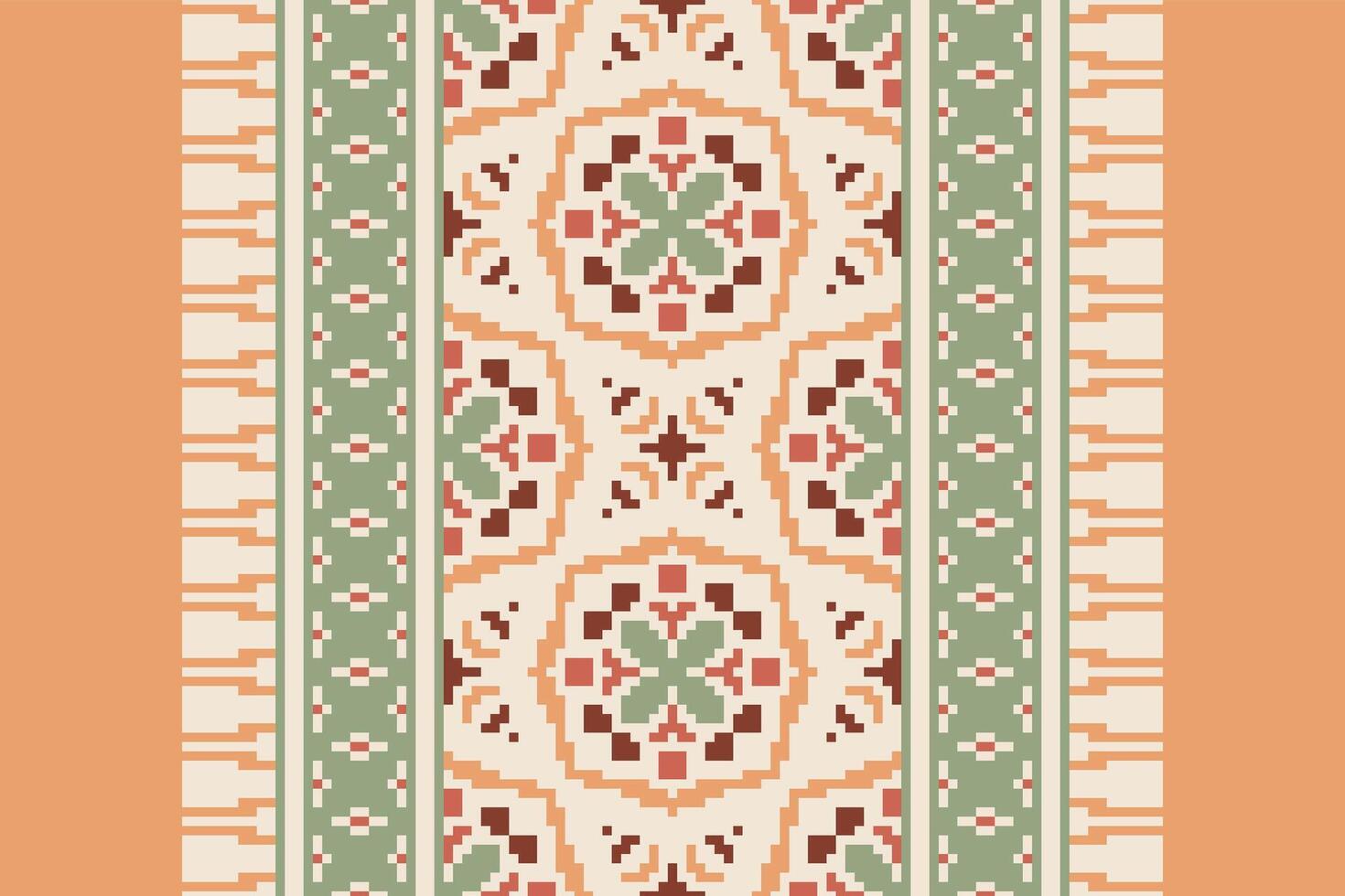 Banarasi Pattern Seamless Native American, Motif embroidery, Pixel Ikat embroidery Design for Print scarf hijab pattern kerchief Pixel Ikat Silk kurti model mughal patterns vector