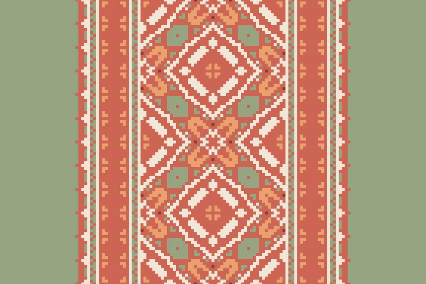 Banarasi Pattern Seamless Bandana print silk Motif embroidery, Pixel Ikat embroidery Design for Print tapestry floral kimono repeat pattern lacing spanish motif vector