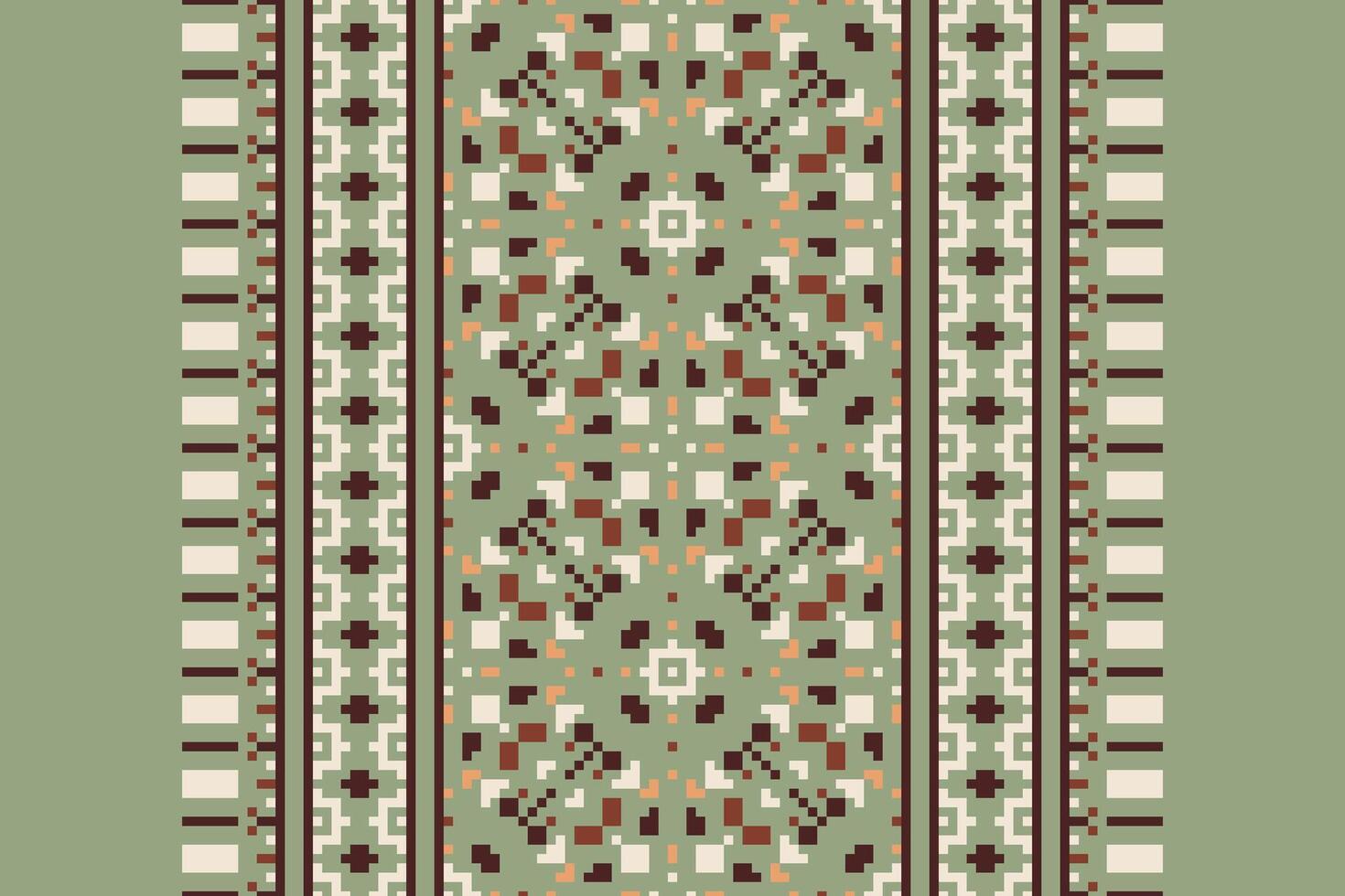 Banarasi Pattern Seamless Bandana print silk Motif embroidery, Pixel Ikat embroidery Design for Print scarf hijab pattern kerchief Pixel Ikat Silk kurti model mughal patterns vector