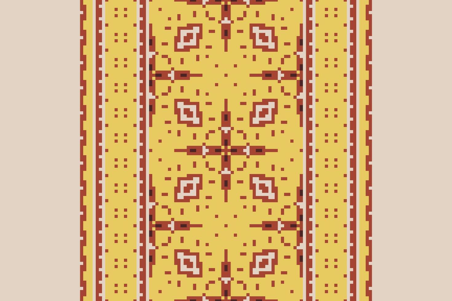Banarasi Pattern Seamless Australian aboriginal pattern Motif embroidery, Pixel Ikat embroidery Design for Print indigenous art aboriginal art pattern floral kurti mughal border vector