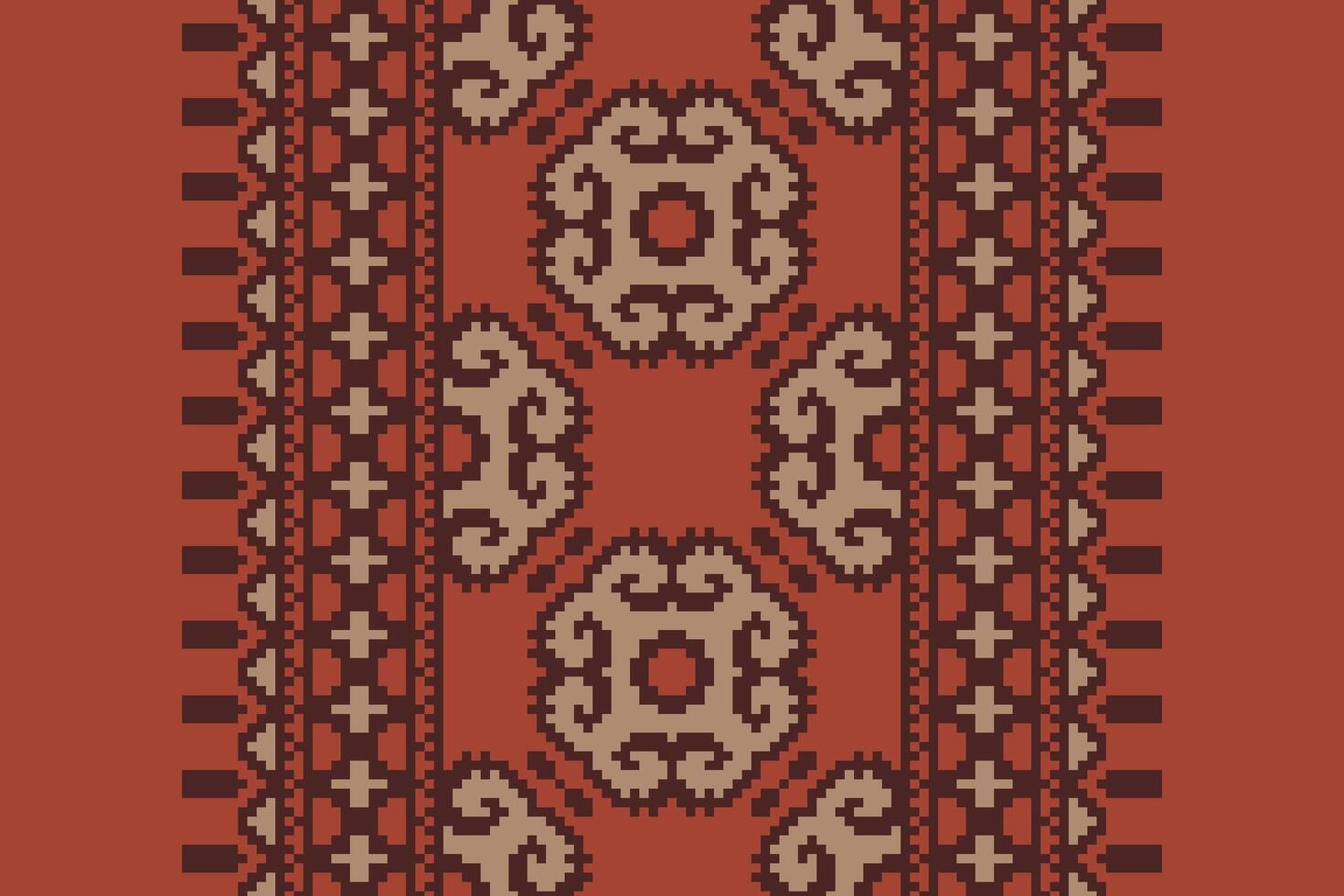 Banarasi Pattern Seamless Australian aboriginal pattern Motif embroidery, Pixel Ikat embroidery Design for Print kurta pattern mughal motifs tapestry pattern floral repeat vector