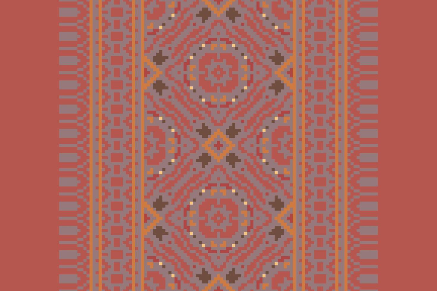 Banarasi Pattern Seamless Australian aboriginal pattern Motif embroidery, Pixel Ikat embroidery Design for Print egyptian pattern tibetan mandala bandanna vector
