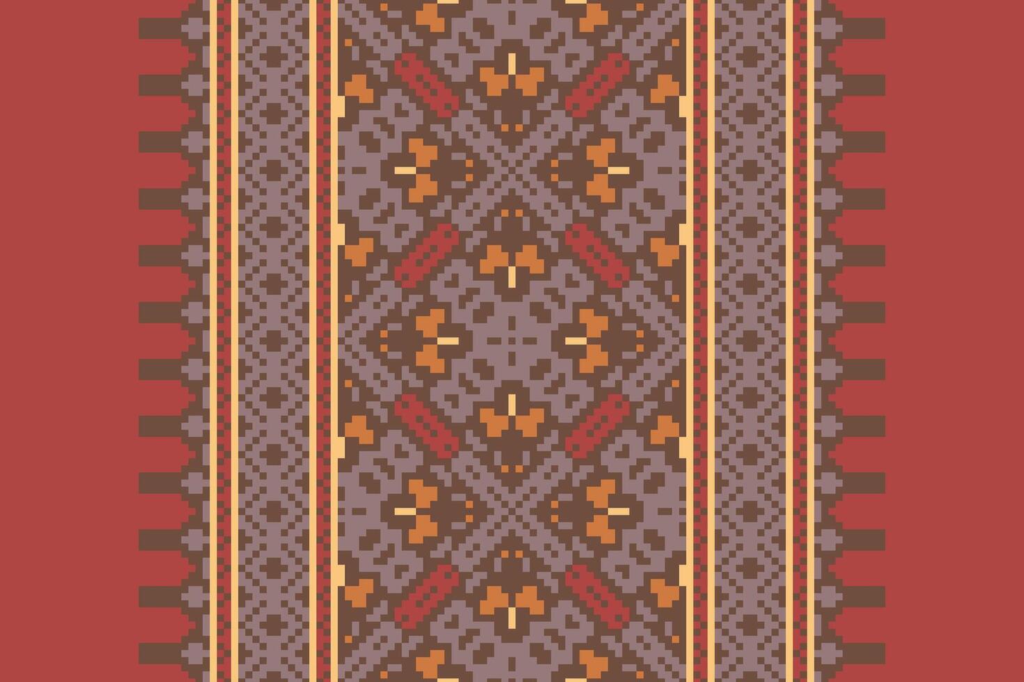 Banarasi Pattern Seamless Australian aboriginal pattern Motif embroidery, Pixel Ikat embroidery Design for Print scandinavian pattern saree ethnic nativity gypsy pattern vector