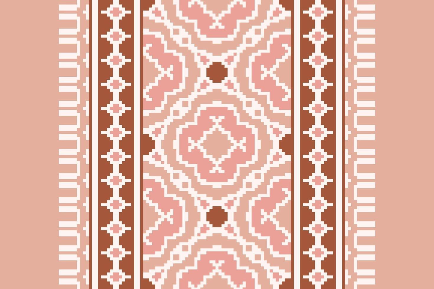 Banarasi Pattern Seamless Scandinavian pattern Motif embroidery, Pixel Ikat embroidery Design for Print pattern vintage flower folk navajo patchwork pattern vector