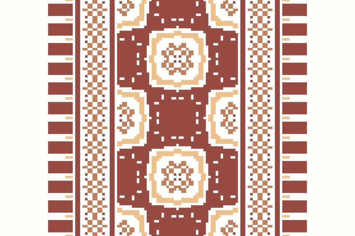 Kurti Pattern Seamless Bandana print silk Motif embroidery, Pixel Ikat embroidery Design for Print kurta pattern mughal motifs tapestry pattern floral repeat vector