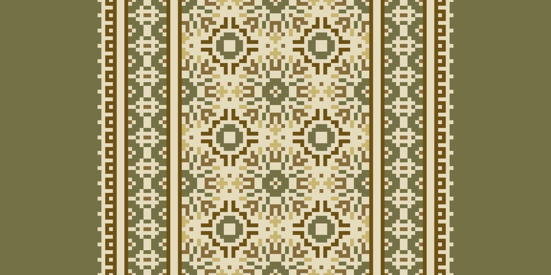 Tie dye Pattern Seamless Mughal architecture Motif embroidery, Pixel Ikat embroidery Design for Print vyshyvanka placemat quilt sarong sarong beach kurtis Indian motifs vector