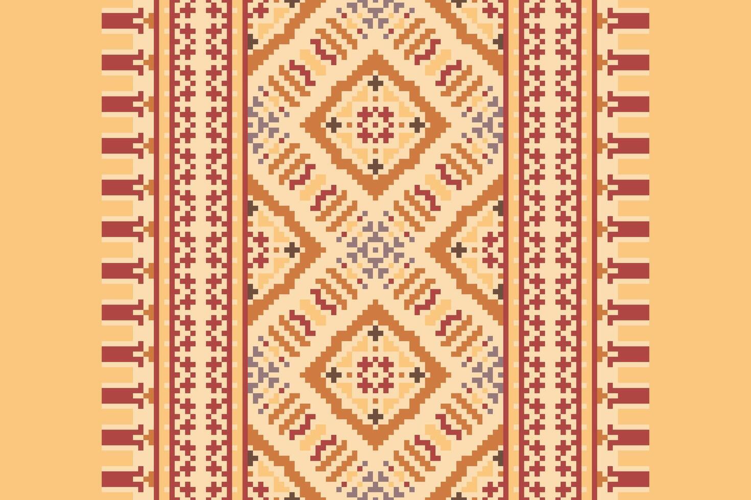Kurti Pattern Seamless Australian aboriginal pattern Motif embroidery, Pixel Ikat embroidery Design for Print tapestry floral kimono repeat pattern lacing spanish motif vector