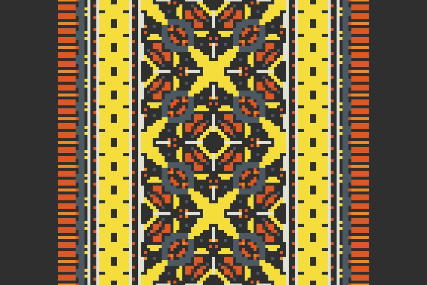 Kurti Pattern Seamless Australian aboriginal pattern Motif embroidery, Pixel Ikat embroidery Design for Print indigenous art aboriginal art pattern floral kurti mughal border vector