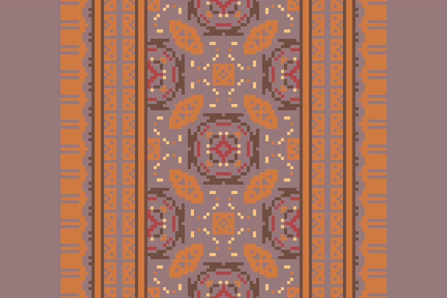 Kurti Pattern Seamless Mughal architecture Motif embroidery, Pixel Ikat embroidery Design for Print scandinavian pattern saree ethnic nativity gypsy pattern vector