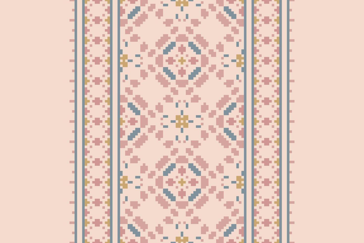 Kurti Pattern Seamless Scandinavian pattern Motif embroidery, Pixel Ikat embroidery Design for Print lace pattern seamless pattern vintage shibori jacquard seamless vector