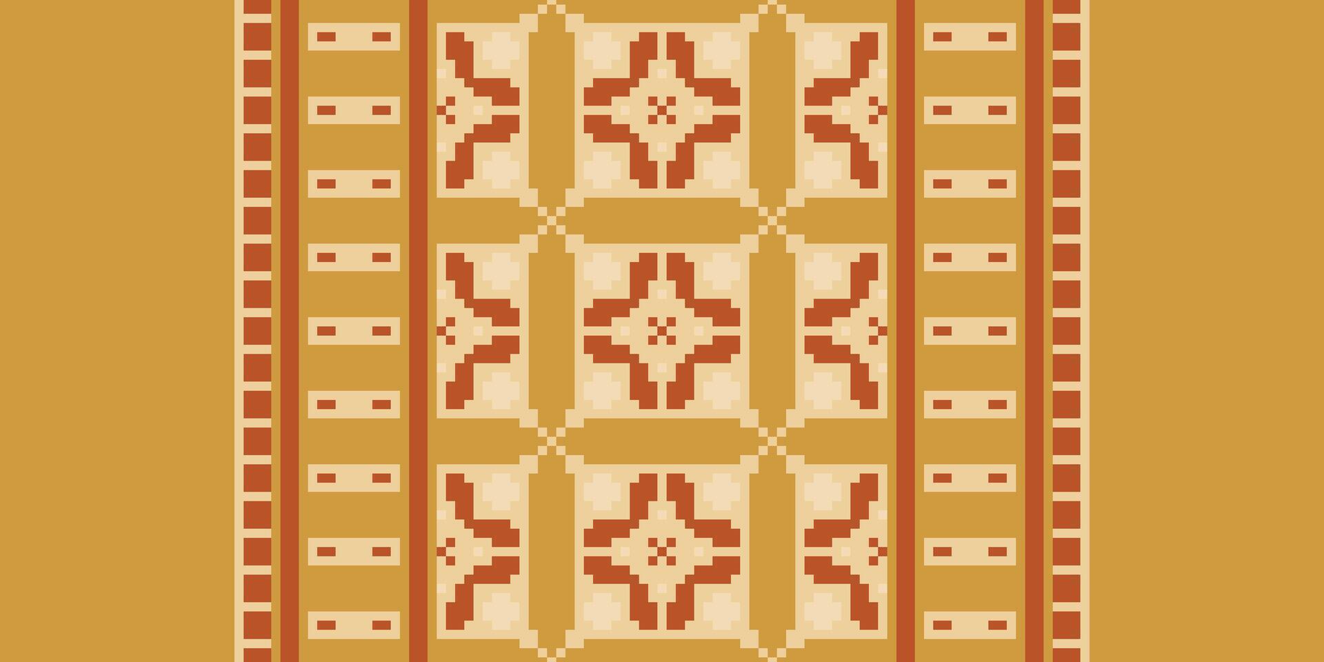 Geometric ethnic seamless pattern design. Aztec fabric carpet mandala ornament chevron textile decoration wallpaper. Tribal turkey African Indian traditional embroidery ornament background vector