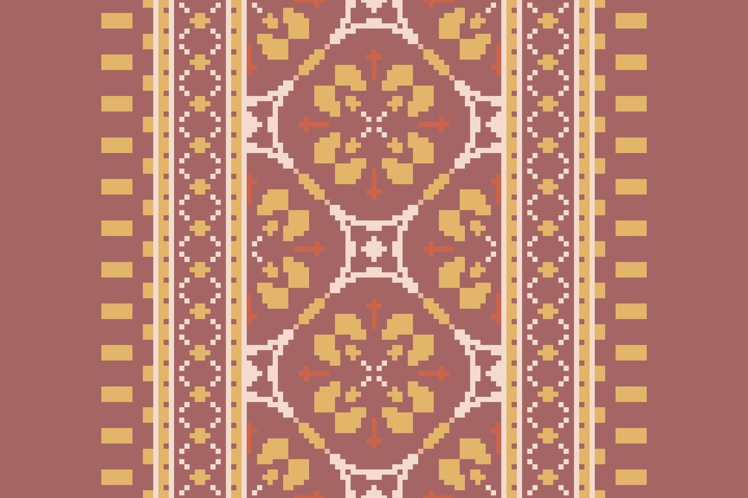 Ghagra Pattern Seamless Native American, Motif embroidery, Pixel Ikat embroidery Design for Print pattern vintage flower folk navajo patchwork pattern vector