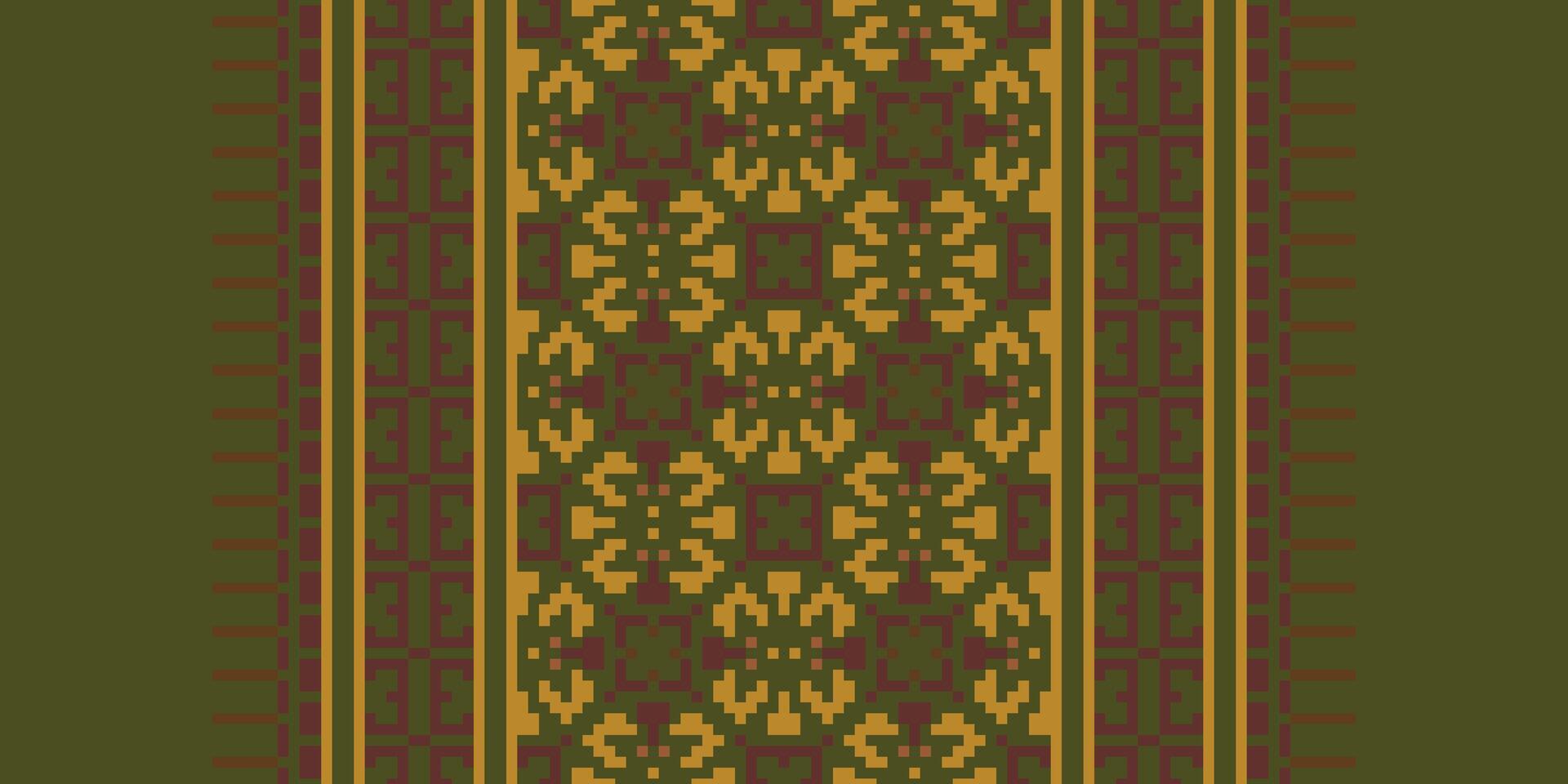 Tie dye Pattern Seamless Mughal architecture Motif embroidery, Pixel Ikat embroidery Design for Print scandinavian pattern saree ethnic nativity gypsy pattern vector