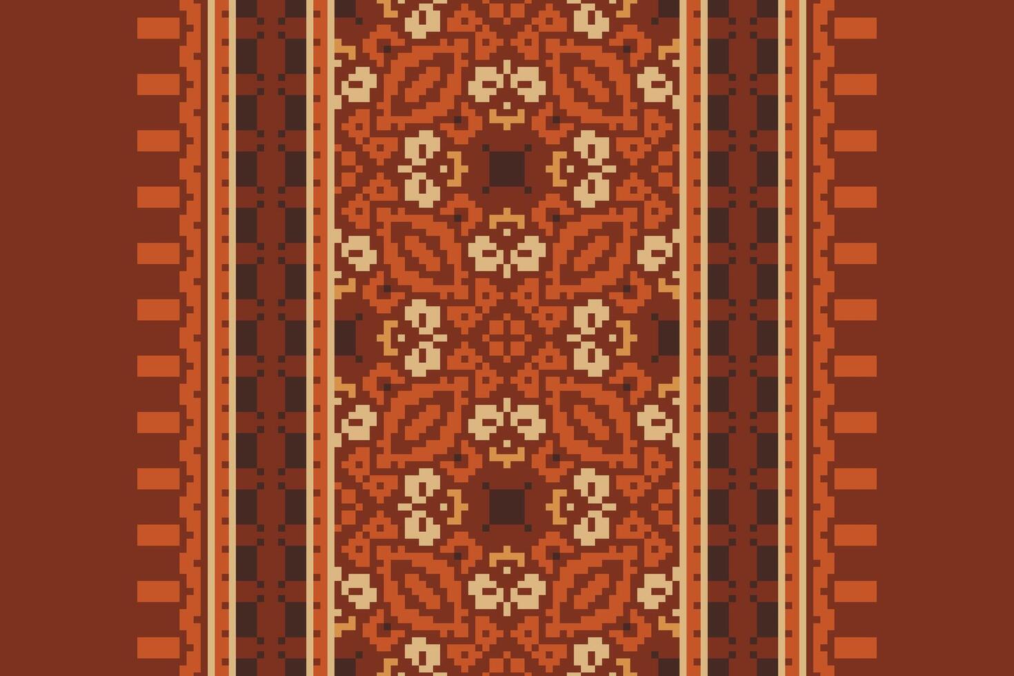 Ghagra Pattern Seamless Australian aboriginal pattern Motif embroidery, Pixel Ikat embroidery Design for Print scandinavian pattern saree ethnic nativity gypsy pattern vector