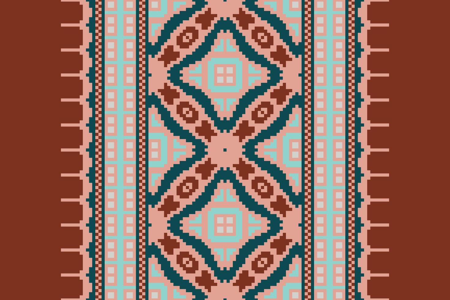 Ghagra Pattern Seamless Mughal architecture Motif embroidery, Pixel Ikat embroidery Design for Print australian curtain pattern geometric pillow model kurti mughal flowers vector