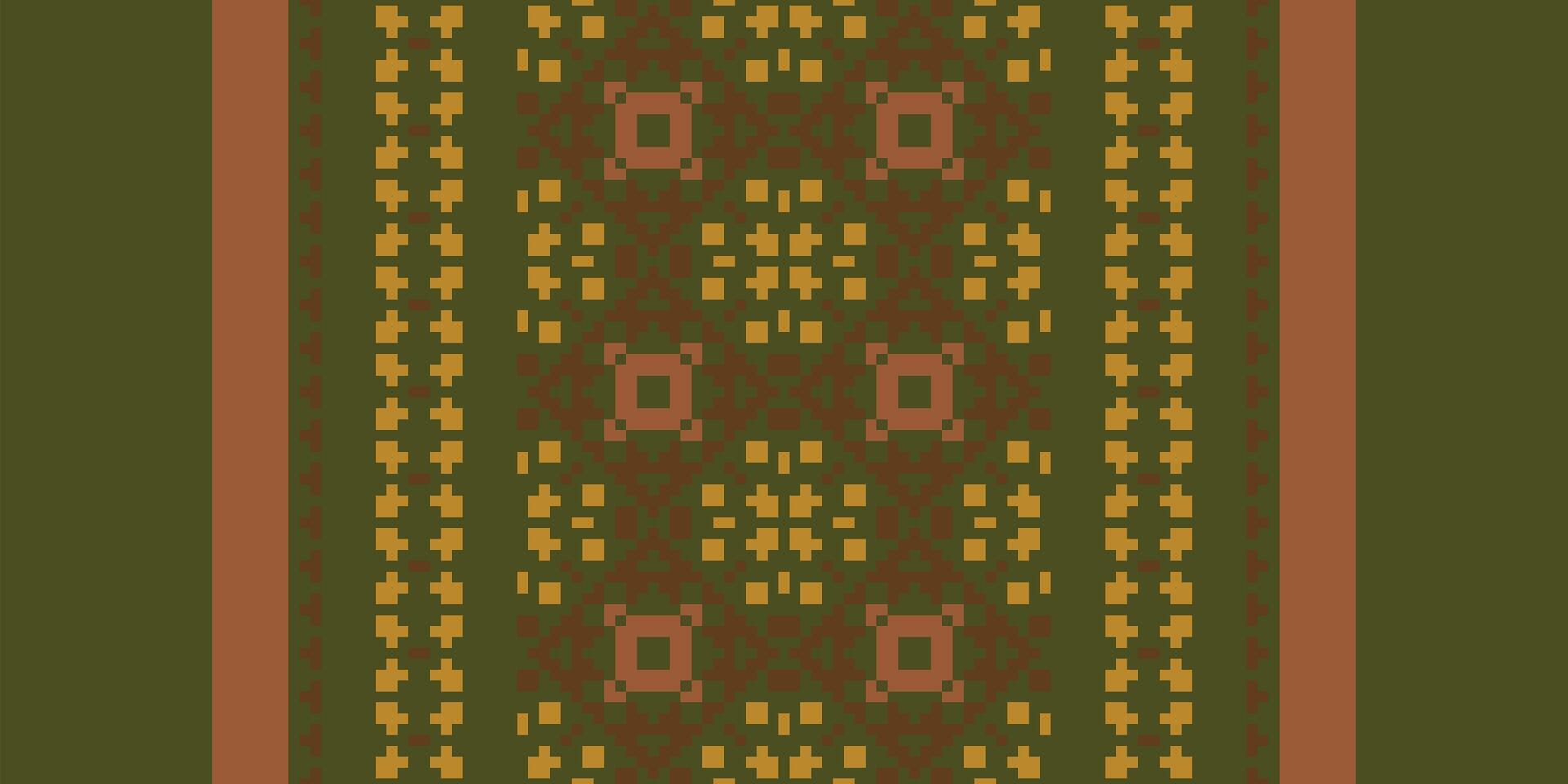 Tie dye Pattern Seamless Mughal architecture Motif embroidery, Pixel Ikat embroidery Design for Print scandinavian pattern saree ethnic nativity gypsy pattern vector