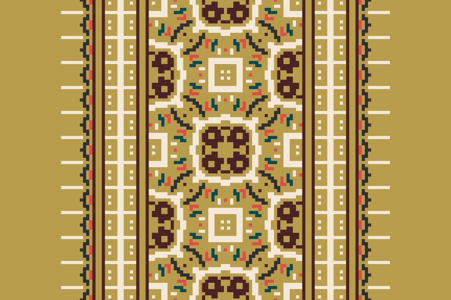 Motif folklore pattern Seamless Native American, Motif embroidery, Pixel Ikat embroidery Design for Print australian curtain pattern geometric pillow model kurti mughal flowers vector
