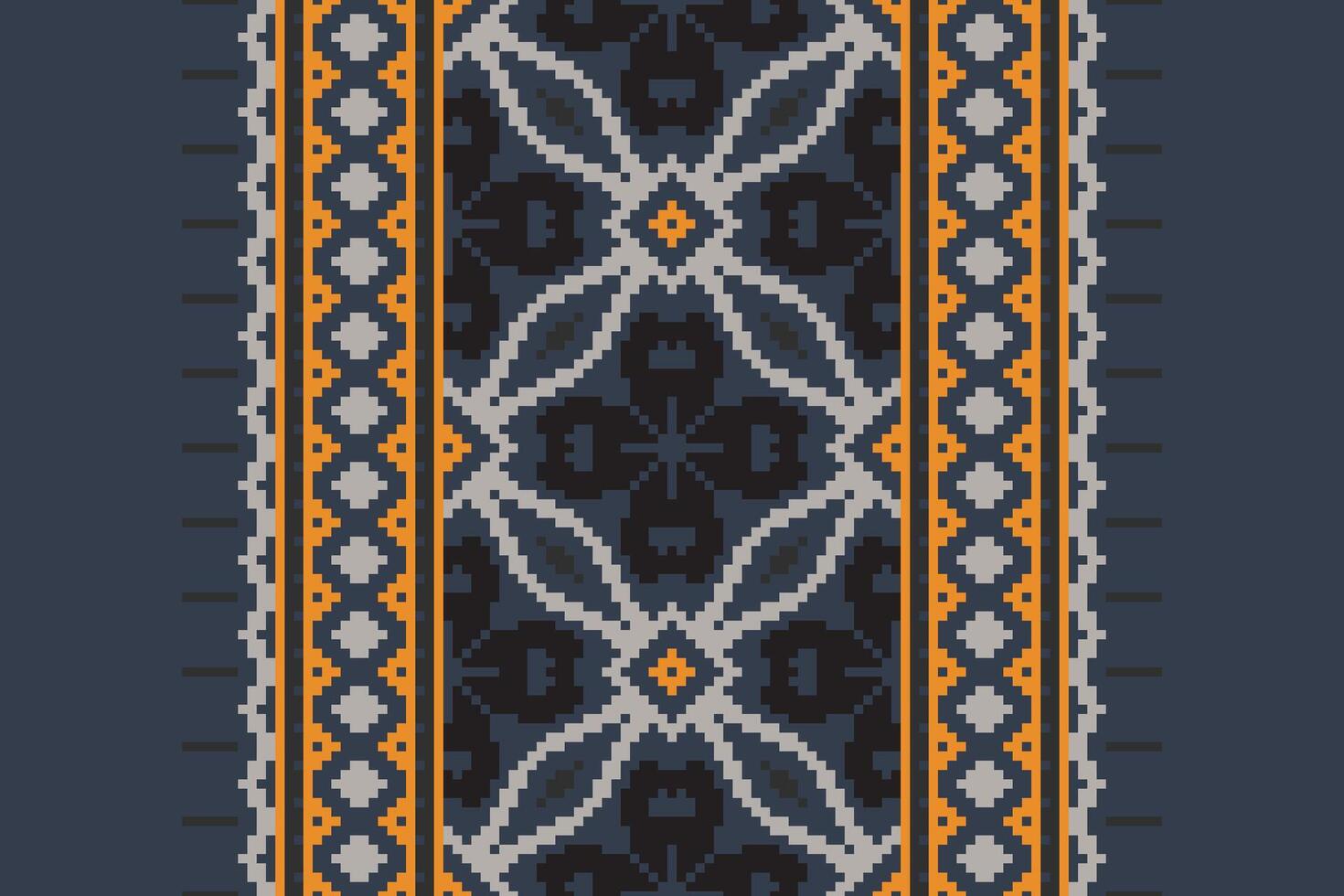 Motif folklore pattern Seamless Australian aboriginal pattern Motif embroidery, Pixel Ikat embroidery Design for Print endless arabesque cloth dupatta shawl bandana print silk kurta men vector