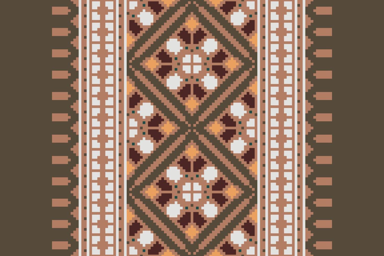Motif folklore pattern Seamless Australian aboriginal pattern Motif embroidery, Pixel Ikat embroidery Design for Print scandinavian pattern saree ethnic nativity gypsy pattern vector