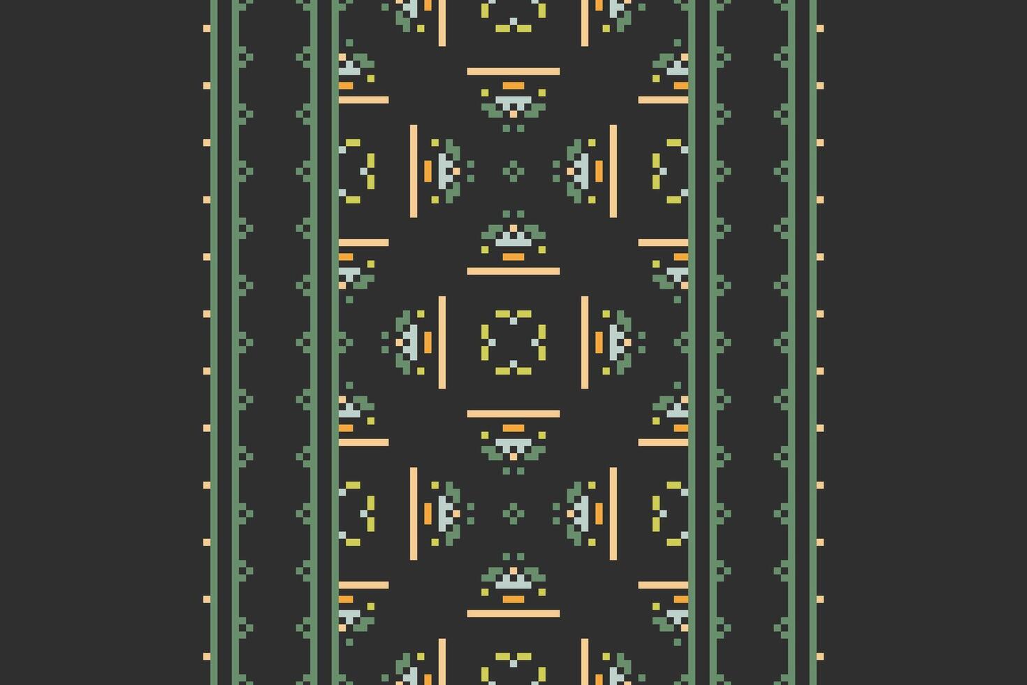 Motif folklore pattern Seamless Bandana print silk Motif embroidery, Pixel Ikat embroidery Design for Print lace pattern turkish ceramic ancient egypt art jacquard pattern vector