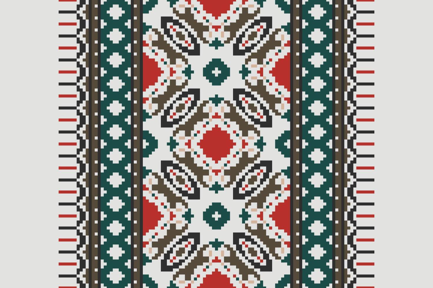 Motif folklore pattern Seamless Australian aboriginal pattern Motif embroidery, Pixel Ikat embroidery Design for Print kurta pattern mughal motifs tapestry pattern floral repeat vector