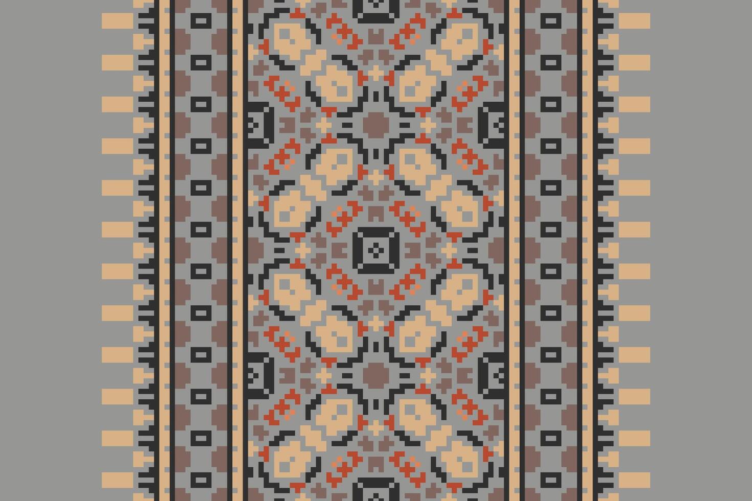 Motif folklore pattern Seamless Australian aboriginal pattern Motif embroidery, Pixel Ikat embroidery Design for Print scandinavian pattern saree ethnic nativity gypsy pattern vector