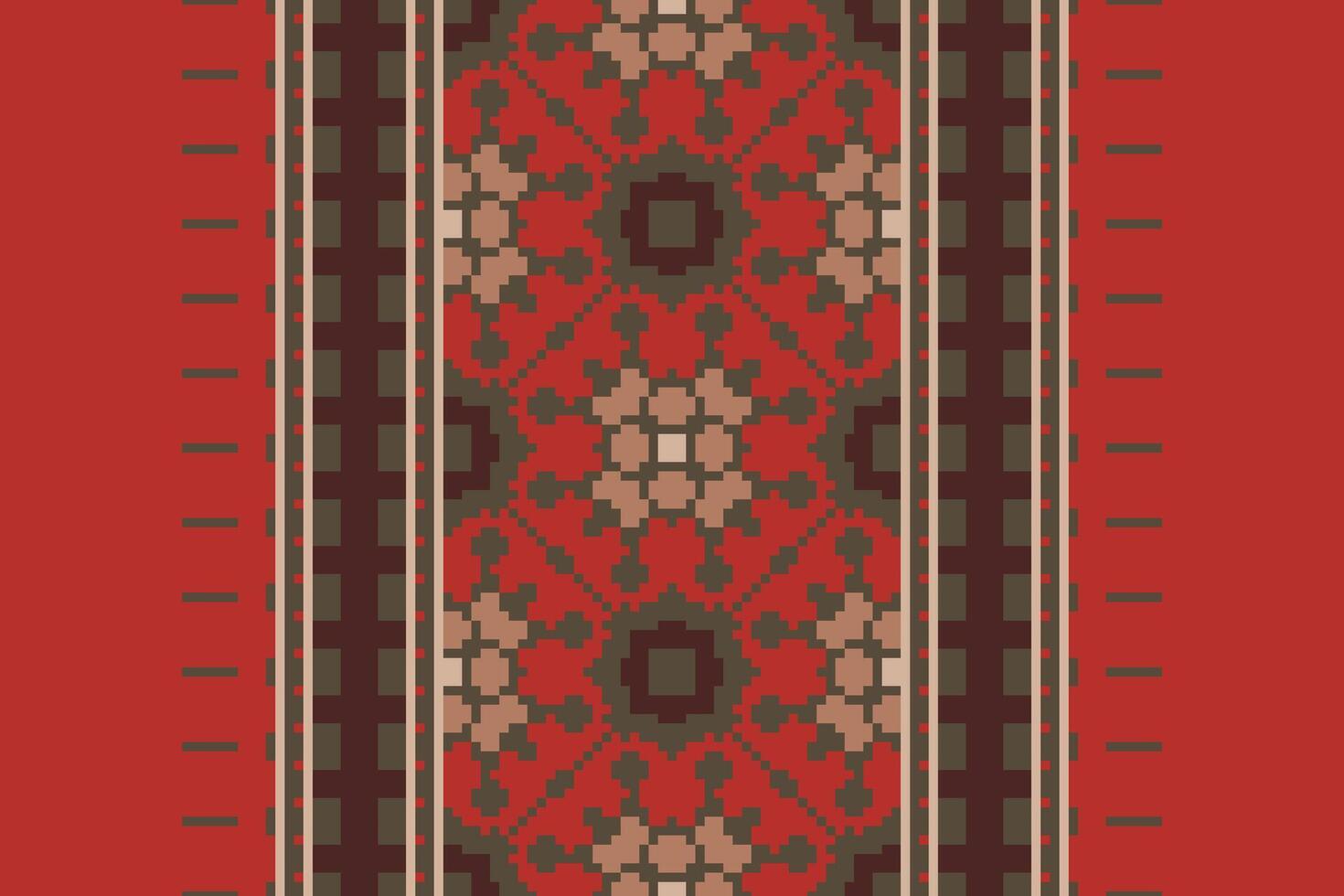 Motif folklore pattern Seamless Australian aboriginal pattern Motif embroidery, Pixel Ikat embroidery Design for Print jacquard slavic pattern folklore pattern kente arabesque vector