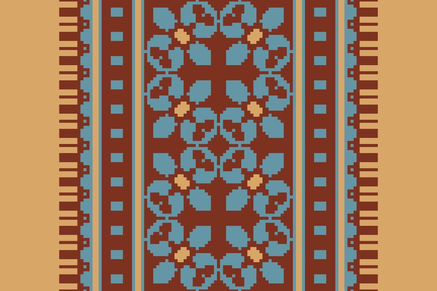 Motif folklore pattern Seamless Mughal architecture Motif embroidery, Pixel Ikat embroidery Design for Print jacquard slavic pattern folklore pattern kente arabesque vector