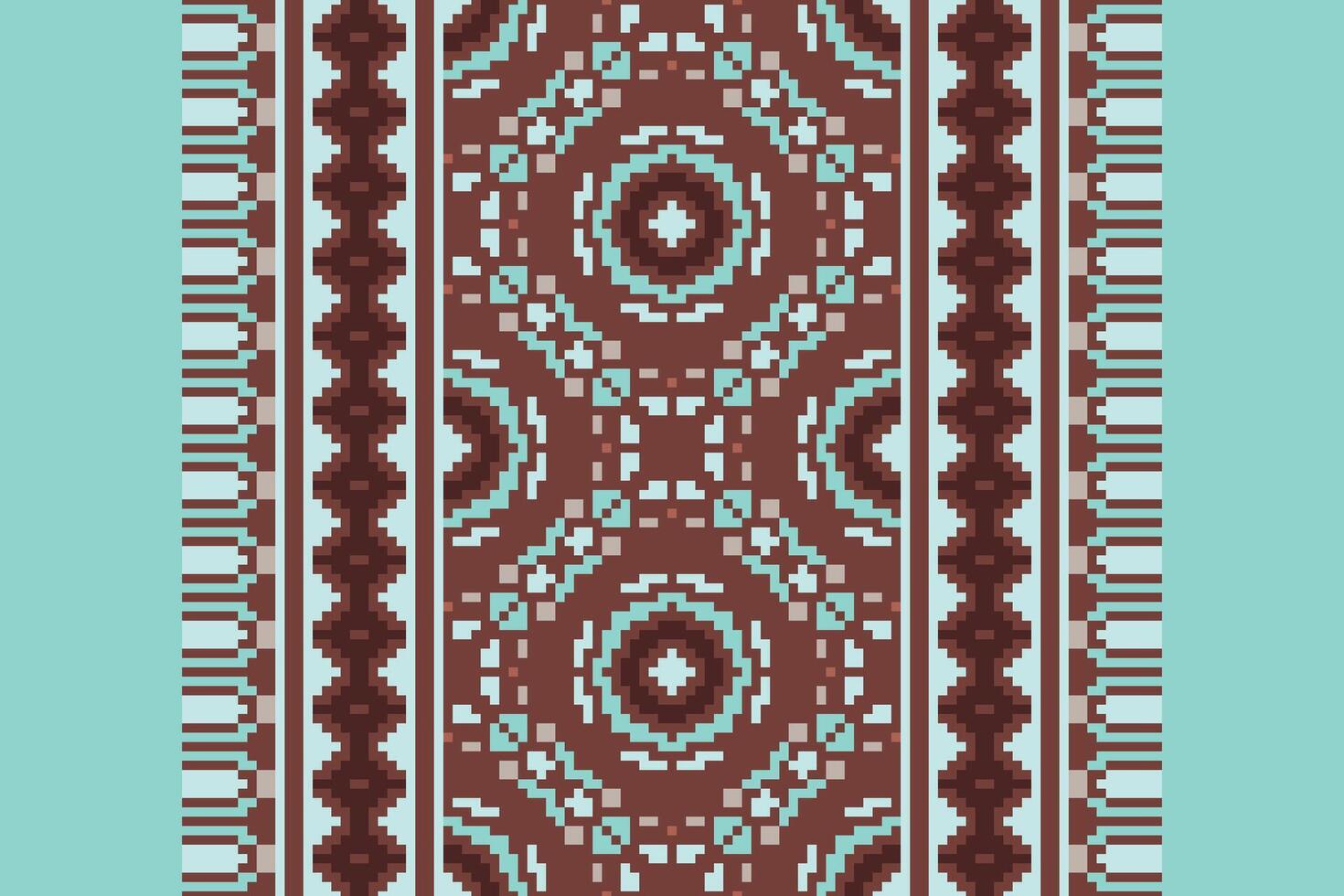 Silk fabric Patola sari Pattern Seamless Native American, Motif embroidery, Pixel Ikat embroidery Design for Print jacquard slavic pattern folklore pattern kente arabesque vector