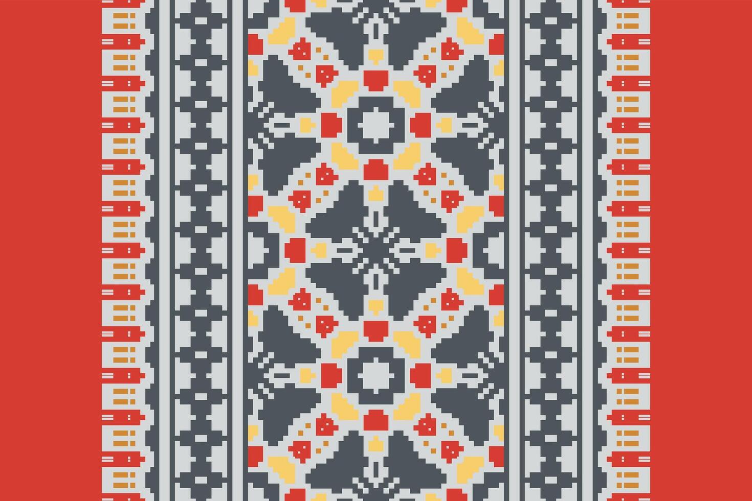 Silk fabric Patola sari Pattern Seamless Australian aboriginal pattern Motif embroidery, Pixel Ikat embroidery Design for Print jacquard slavic pattern folklore pattern kente arabesque vector
