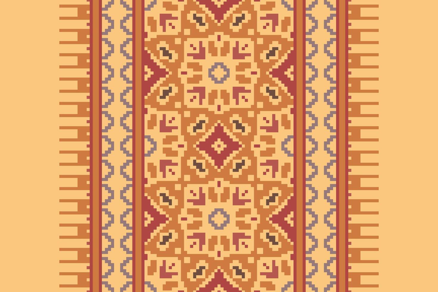 Nordic pattern Seamless Bandana print silk Motif embroidery, Pixel Ikat embroidery Design for Print lace pattern turkish ceramic ancient egypt art jacquard pattern vector